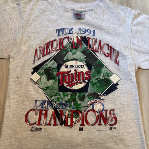 Vintage 1991 Minnesota Twins Pennant Champions t-shirt size M - Picture 2 of 4